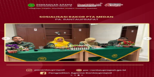 Sosialisasi Hasil Rakor di Pengadilan Tinggi Agama Medan
