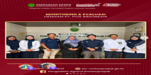 Monitoring dan Evaluasi dengan PT. Pos Indonesia